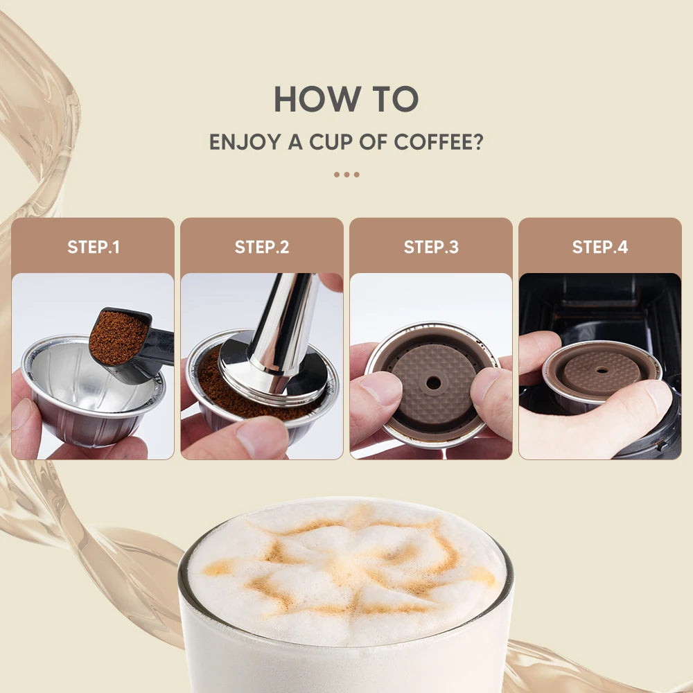 Reusable Lid for Vertuo Coffee Pods