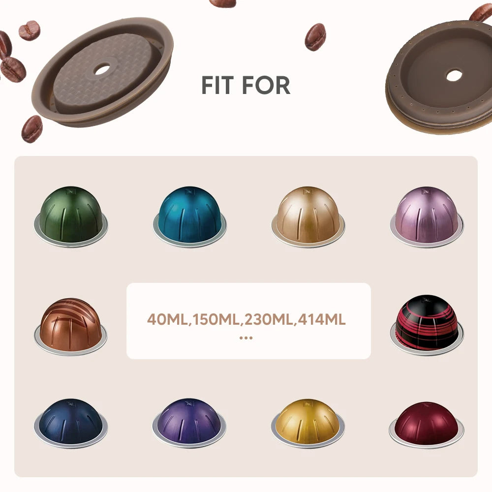 Reusable Lid for Vertuo Coffee Pods
