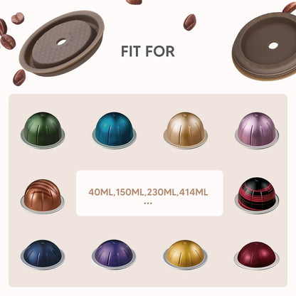 Reusable Lid for Vertuo Coffee Pods